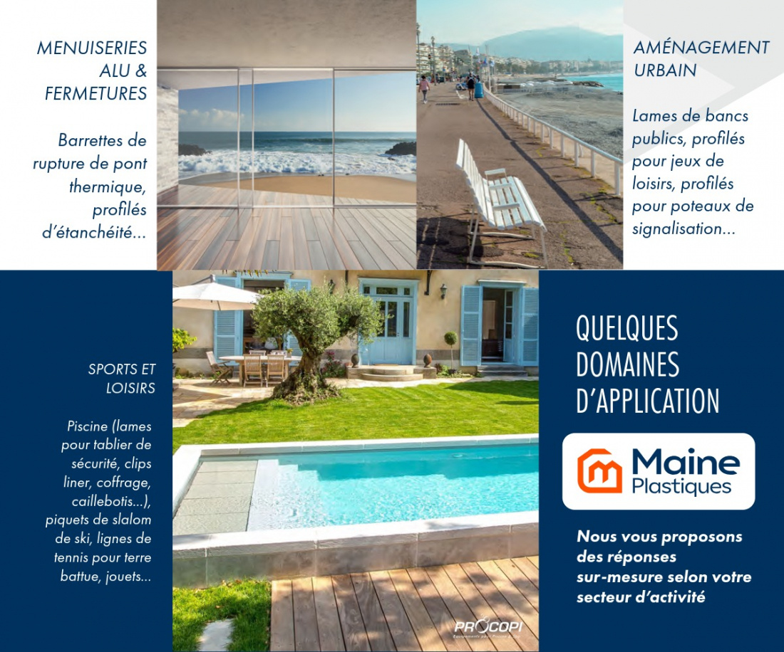 domaines d'application de nos profilés écoconçus