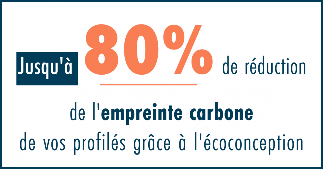Avec des profilés écoconçus, réduisez votre empreinte carbone
