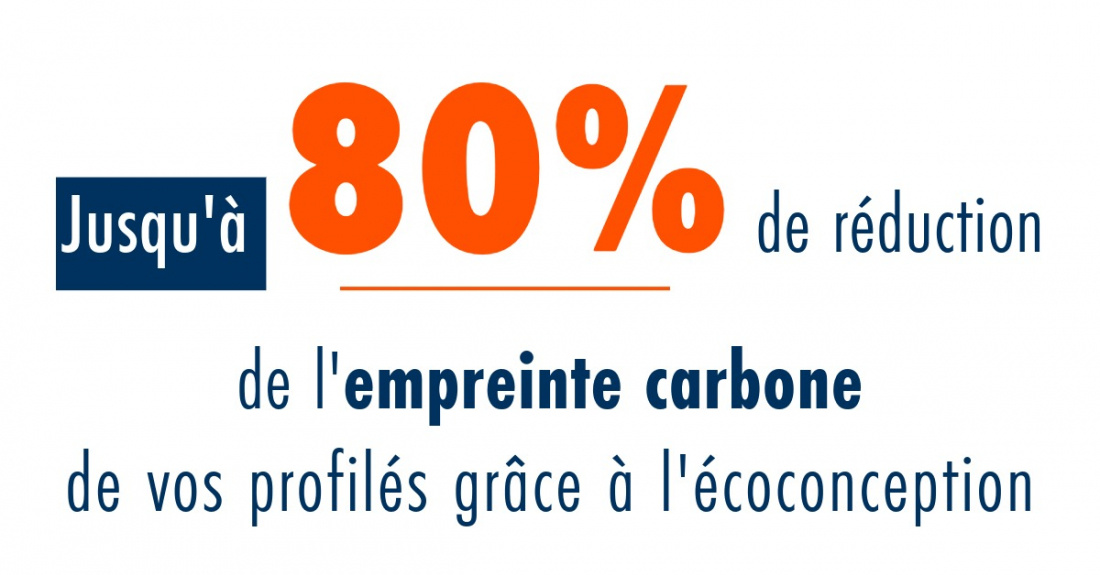 Avec des profilés écoconçus, réduisez votre empreinte carbone