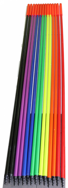 Piquets ski color&eacute;s
